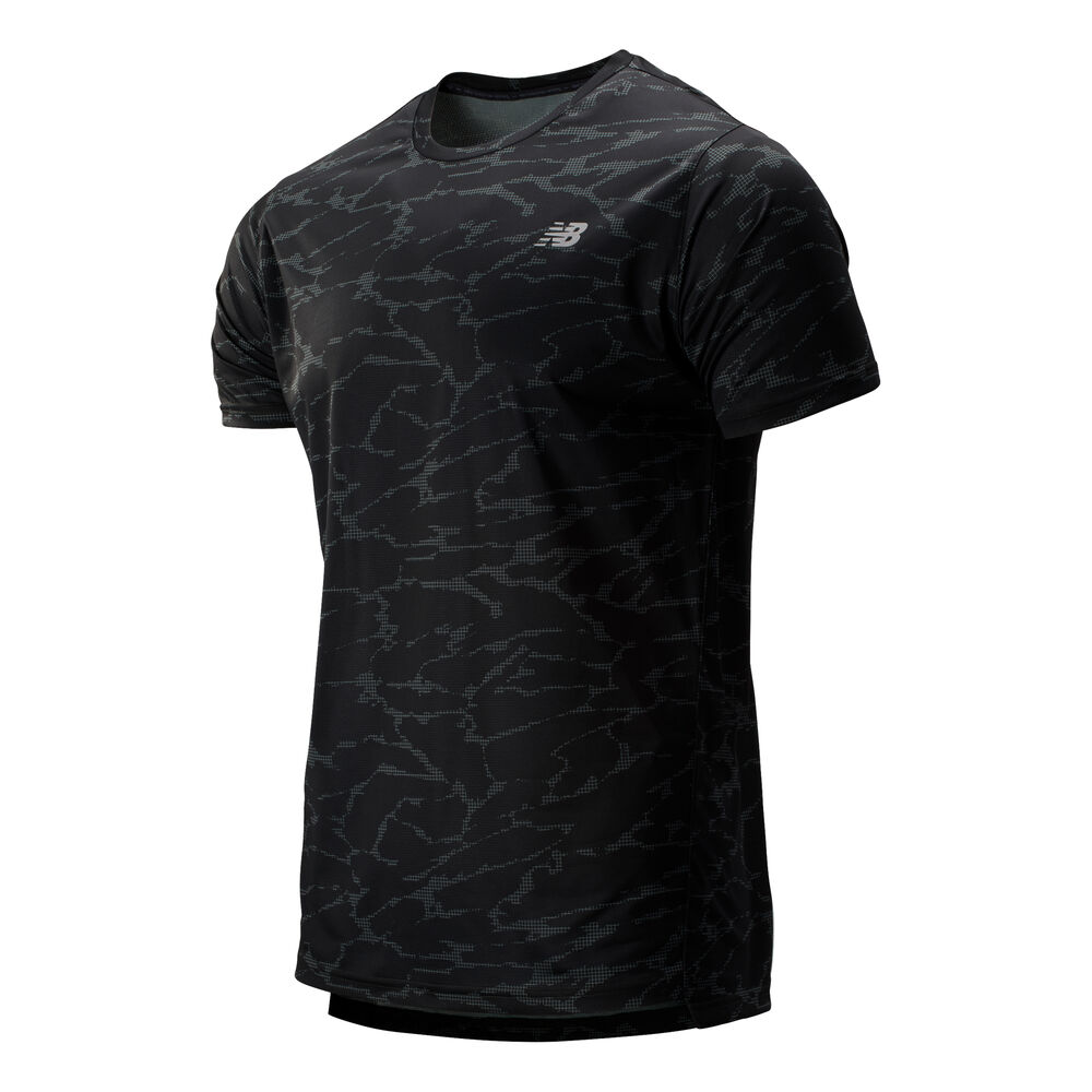 New Balance Printed Accelerate T-shirt Hommes - Noir , Gris
