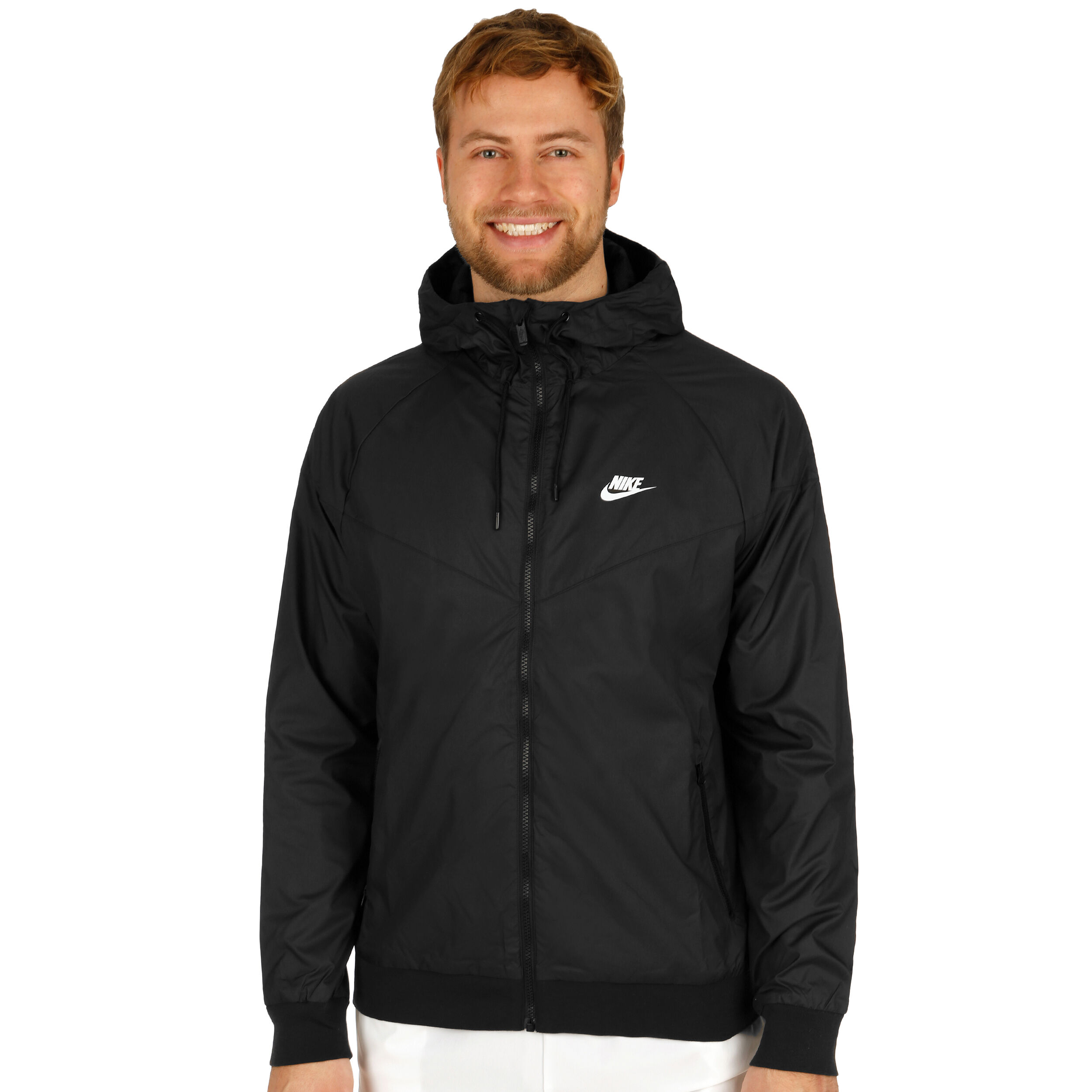 veste nike windrunner noir et blanc