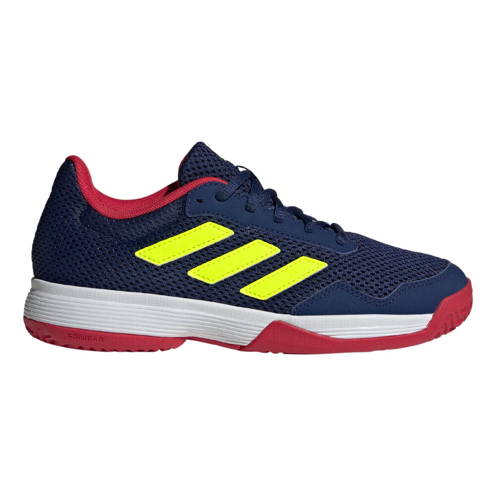 adidas Gamespec Chaussures Toutes Surfaces Enfants-Bleu Foncé,Vert Fluo
