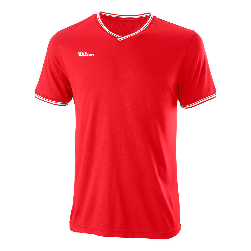 Wilson T-shirt Hommes - Rouge , Blanc