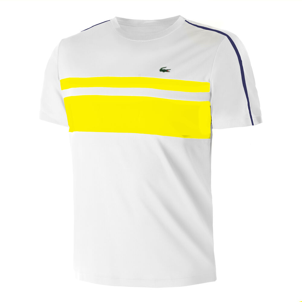 Lacoste T-shirt Hommes - Blanc , Jaune