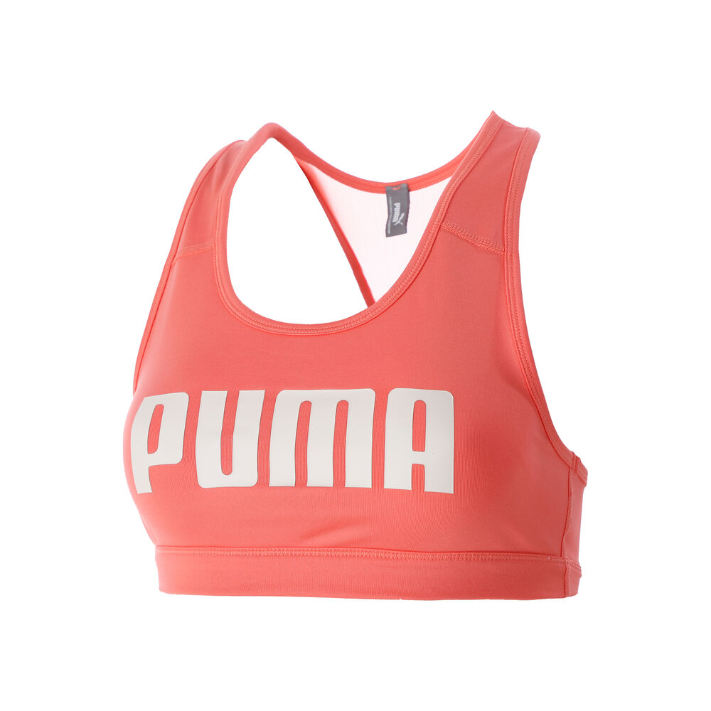 Puma Mid Impact 4Keeps Soutien-gorge Sport Femmes - Orange , Blanc