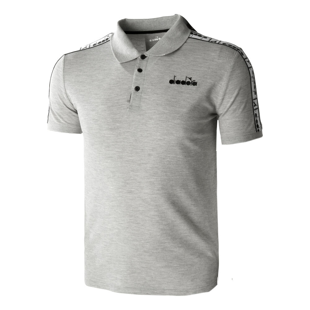 Diadora Statement Polo Hommes - Gris , Blanc