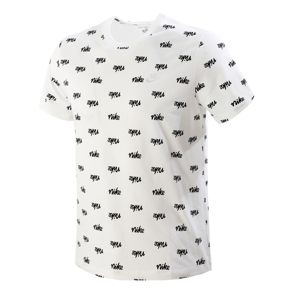 Nike Sportswear Printed Club LBR T-shirt Hommes - Blanc , Noir