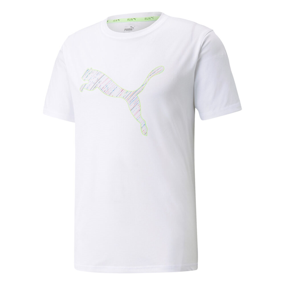 Puma Logo T-shirt Hommes - Blanc , Argent