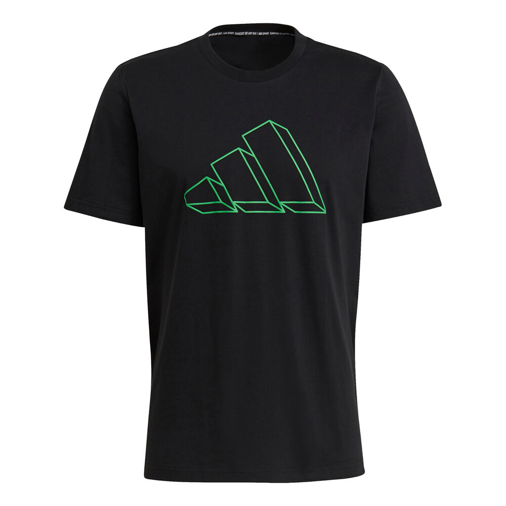 adidas Future Icons GFX T-shirt Hommes - Noir , Vert Fluo