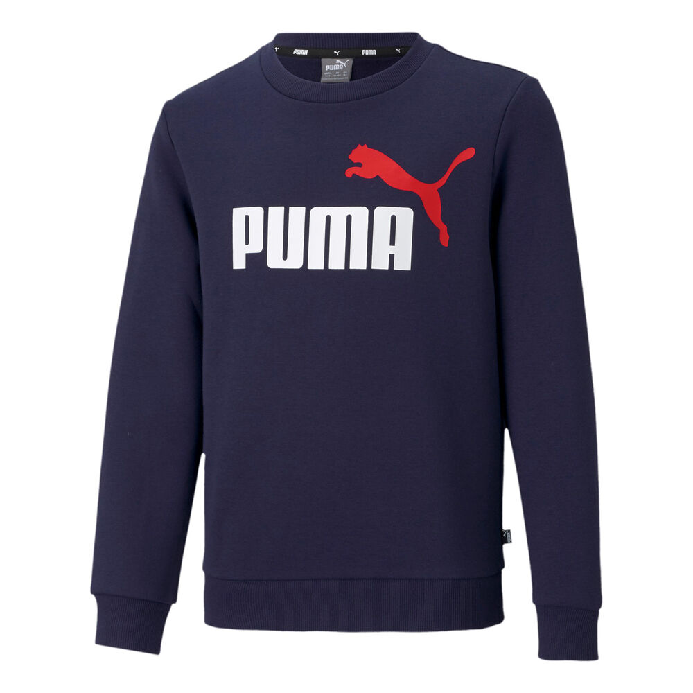 Puma Essential 2 Col Big Logo T-shirt Garçons - Bleu Foncé , Blanc