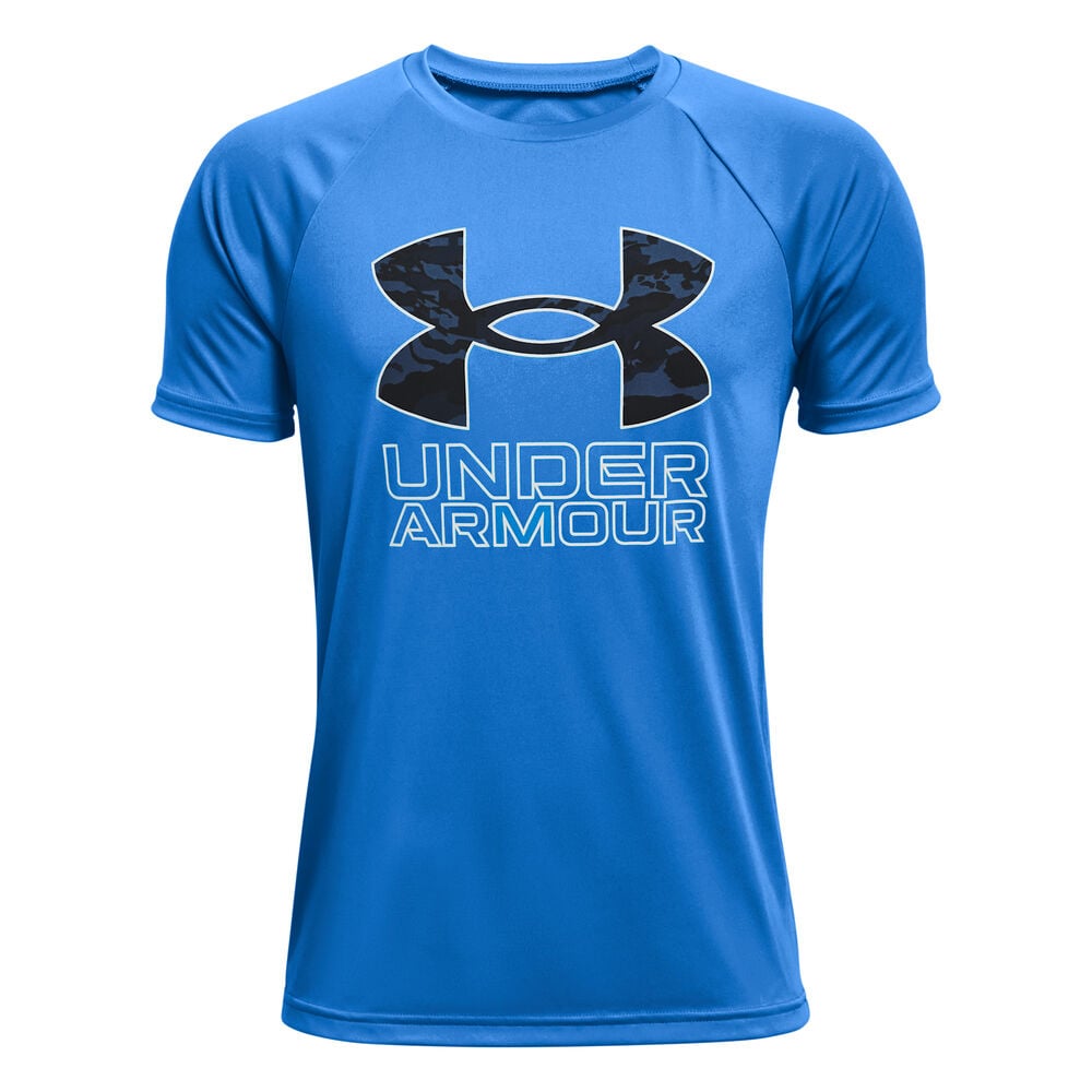 Under Armour Tech Hybrid Prt Fill T-shirt Garçons - Bleu , Noir