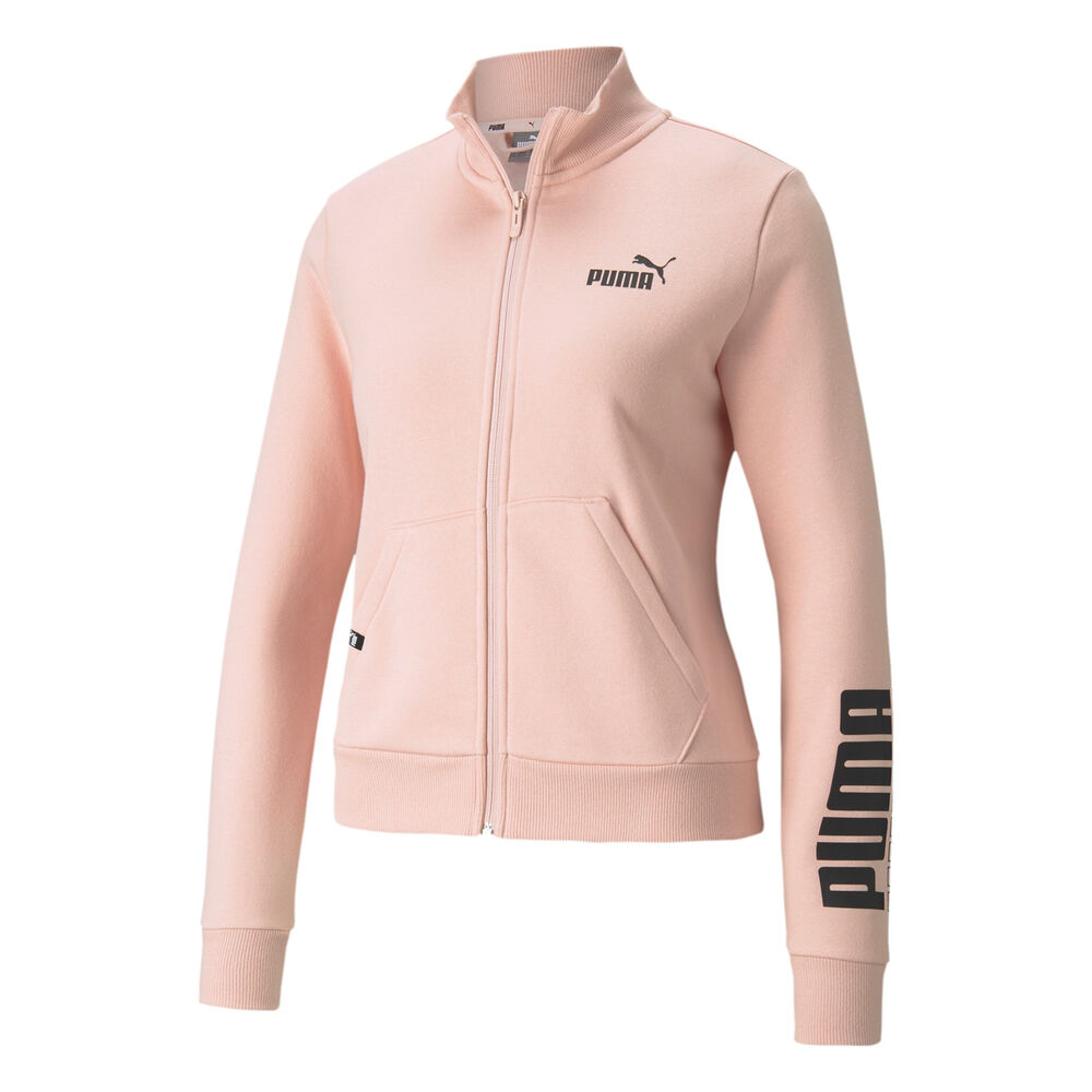 Puma Power Logo Veste De Survêtement Femmes - Rosé, Noir