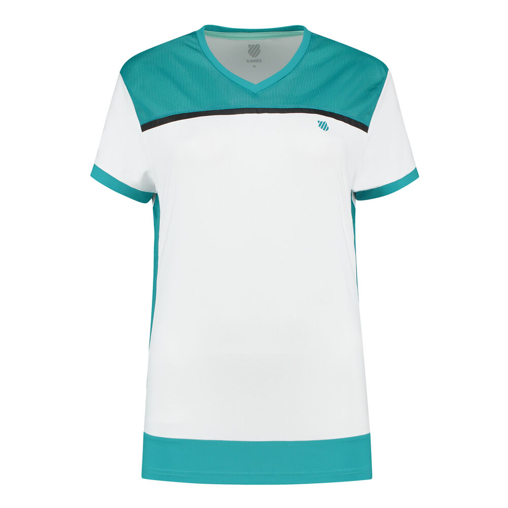 K-Swiss Hypercourt Advantage 2 T-shirt Femmes - Blanc , Turquoise