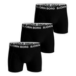 V&ecirc;tements Bj&ouml;rn Borg Bj&ouml;rn Borg Stretch Cale&ccedil;on Pack De 3 Hommes-Noir
