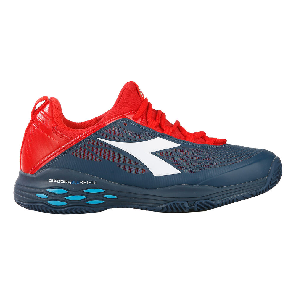 Diadora Speed Blushield Fly Clay Chaussure Terre Battue Hommes - Bleu Foncé , Rouge