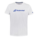 V&ecirc;tements Babolat Babolat Exercise T-shirt Hommes-Blanc