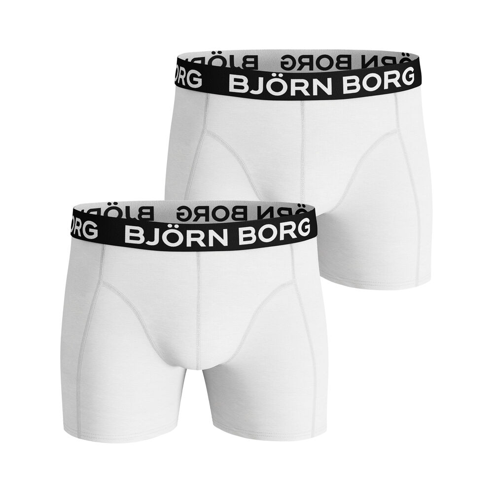 Björn Borg Solids Caleçon Pack De 2 Unités Hommes - Blanc , Noir