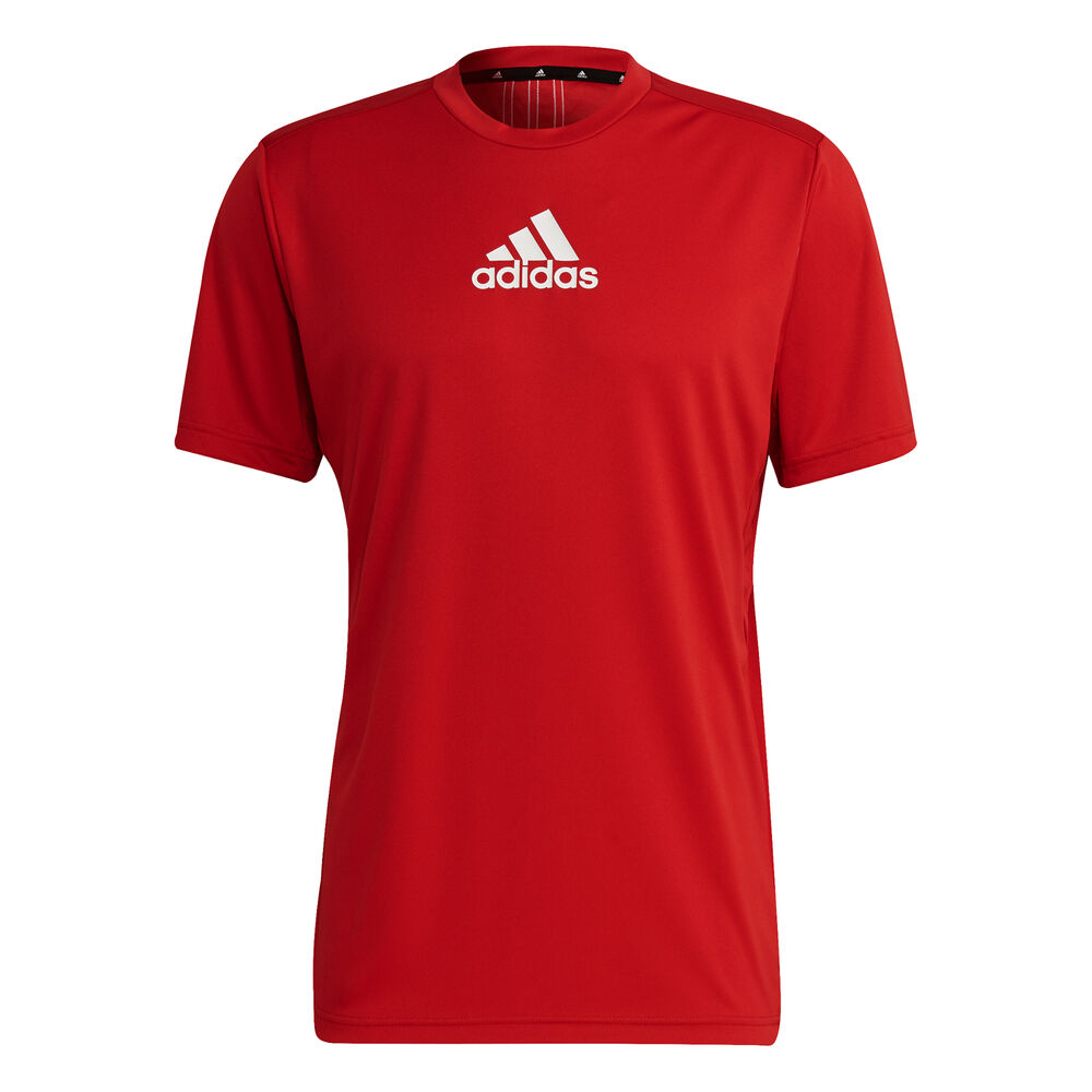 adidas 3-Stripes Back T-shirt Hommes - Rouge