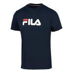 Vêtements Fila Fila Logo T-shirt Hommes-Bleu Foncé,Blanc