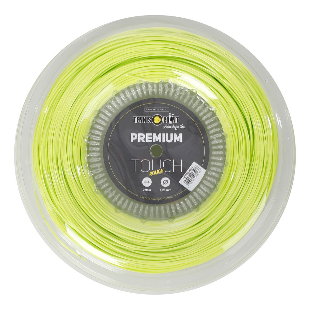 Tennis-Point Premium Touch Rough Bobine Cordage 220m - Jaune Lemon
