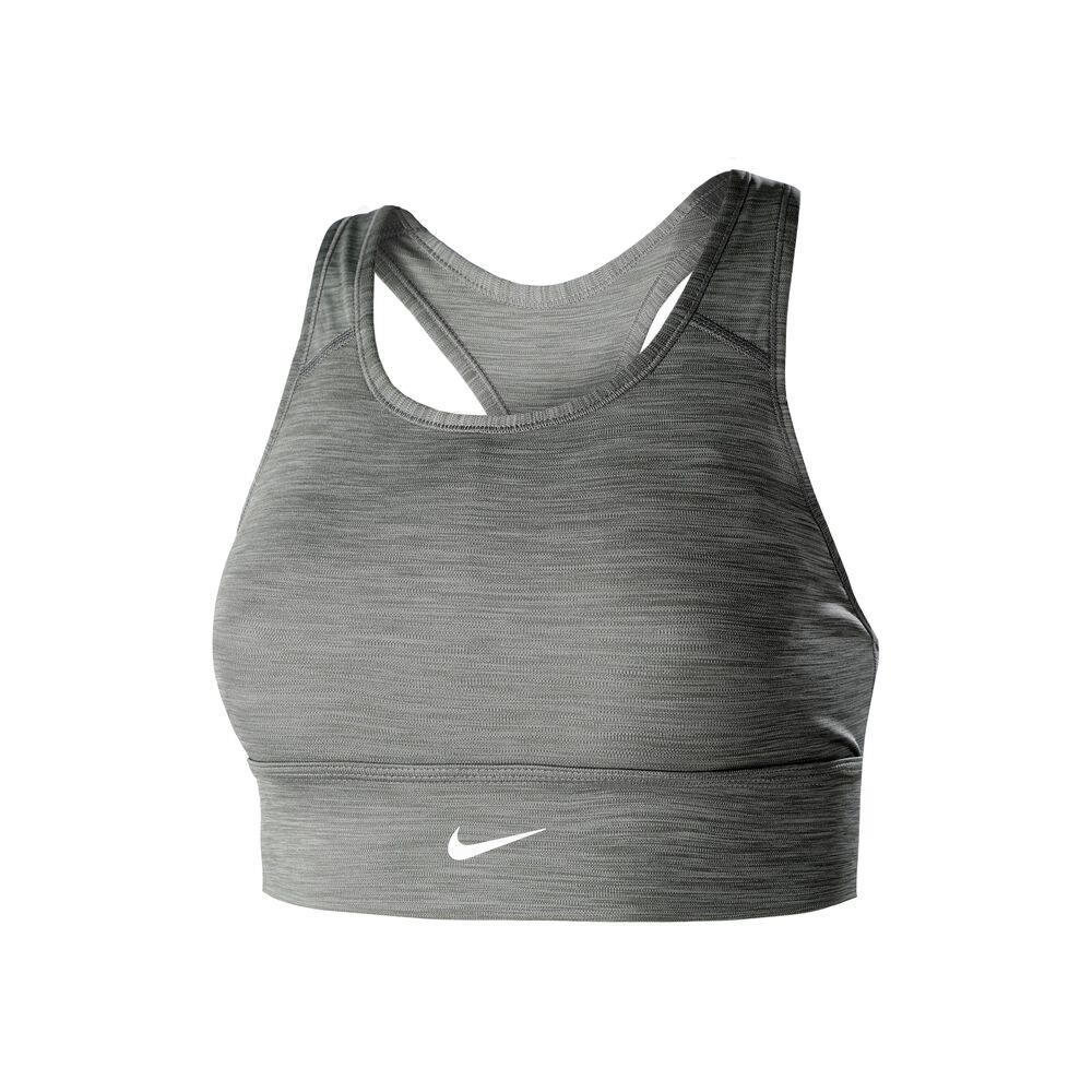 Nike Swoosh Long Line Soutien-gorge Sport Femmes - Gris , Blanc