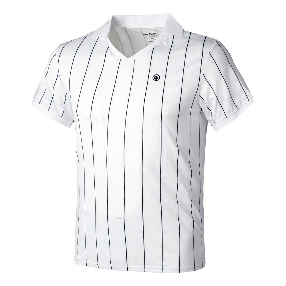 Tennis-Point Stripes Polo Edition Spéciale Hommes - Blanc , Noir