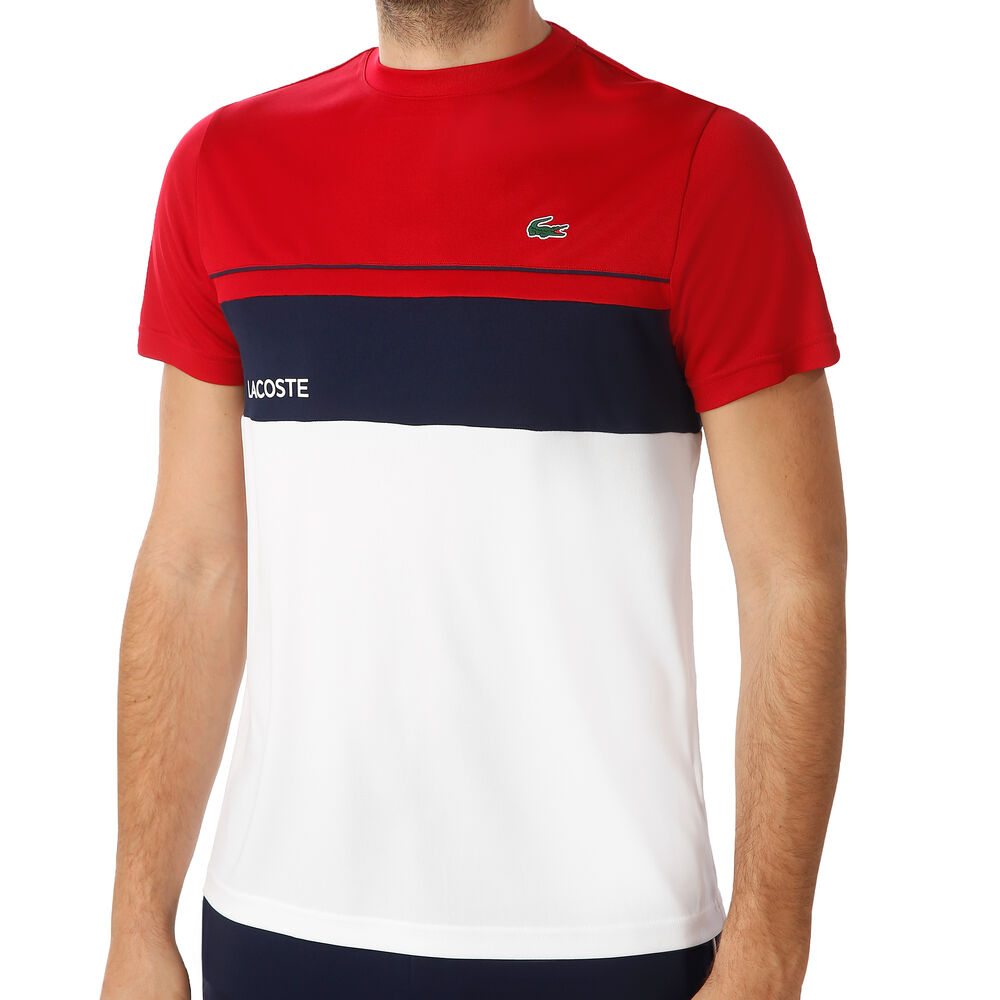 Lacoste T-shirt Hommes - Blanc , Rouge