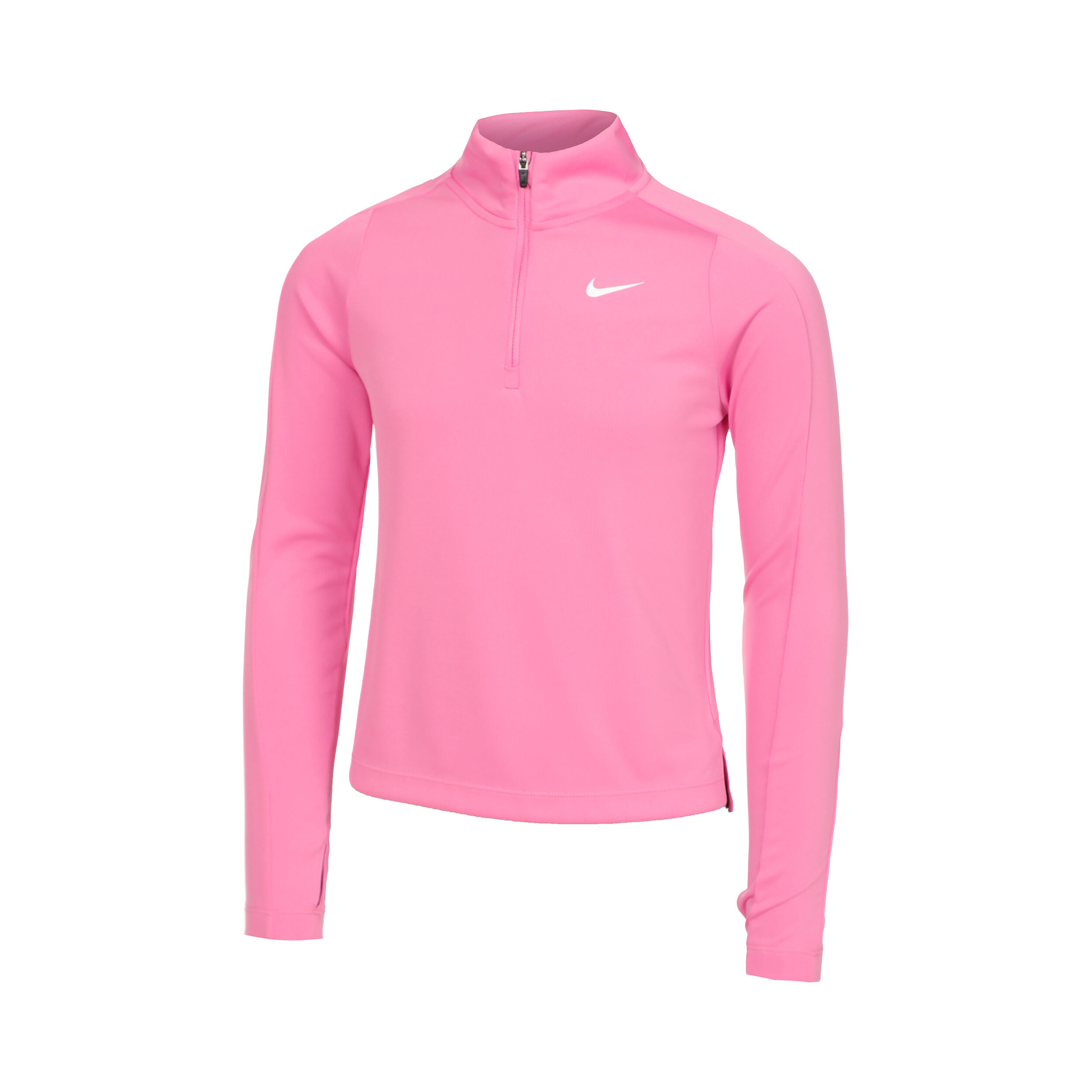 Buy Nike Dri Fit Half Zip Haut Manches Longues Filles Pink online Tennis Point FR