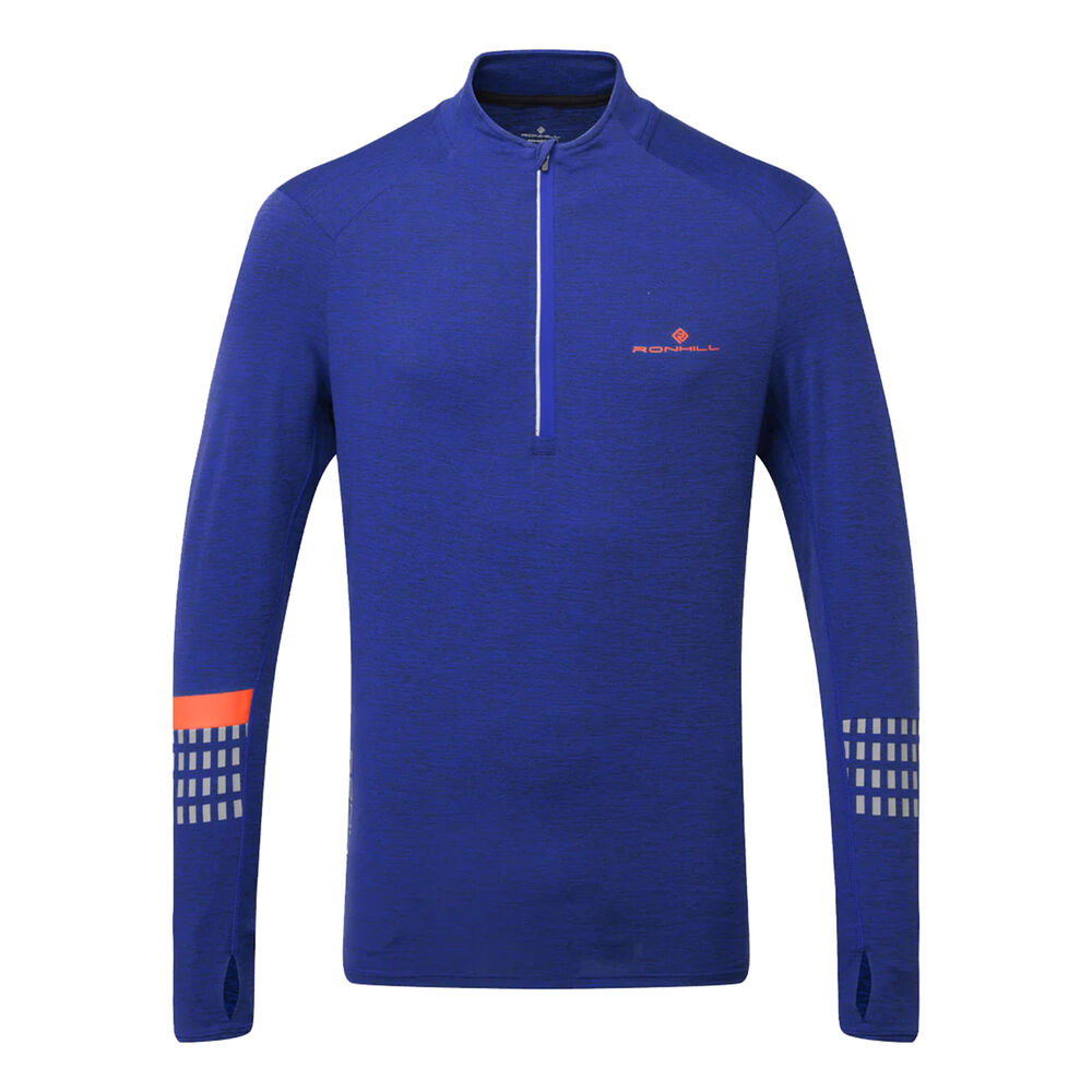 Ronhill Tech Afterhours 1/2 Zip Maillot De Course Hommes - Bleu