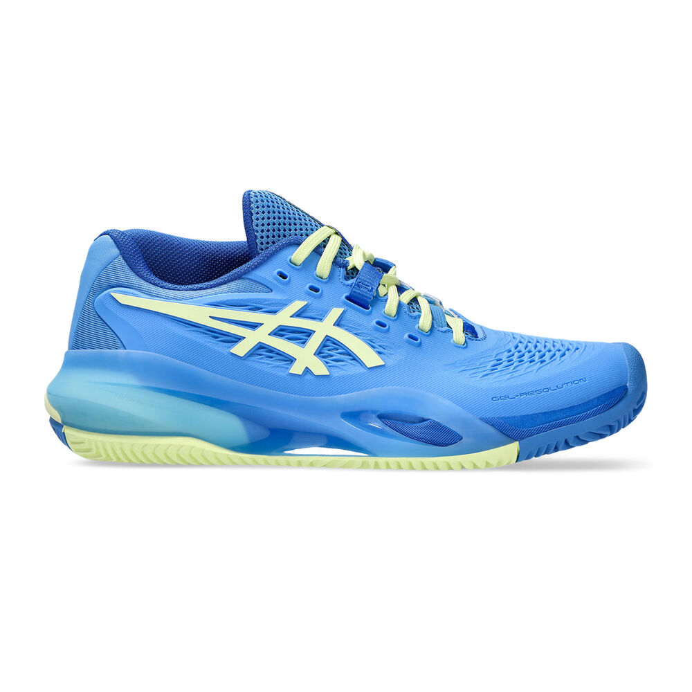 ASICS Gel-Resolution X Clay Femme Bleu Jaune ASICS Gel-Resolution X Chaussure Terre Battue Femmes-Bleu,Jaune Lemon