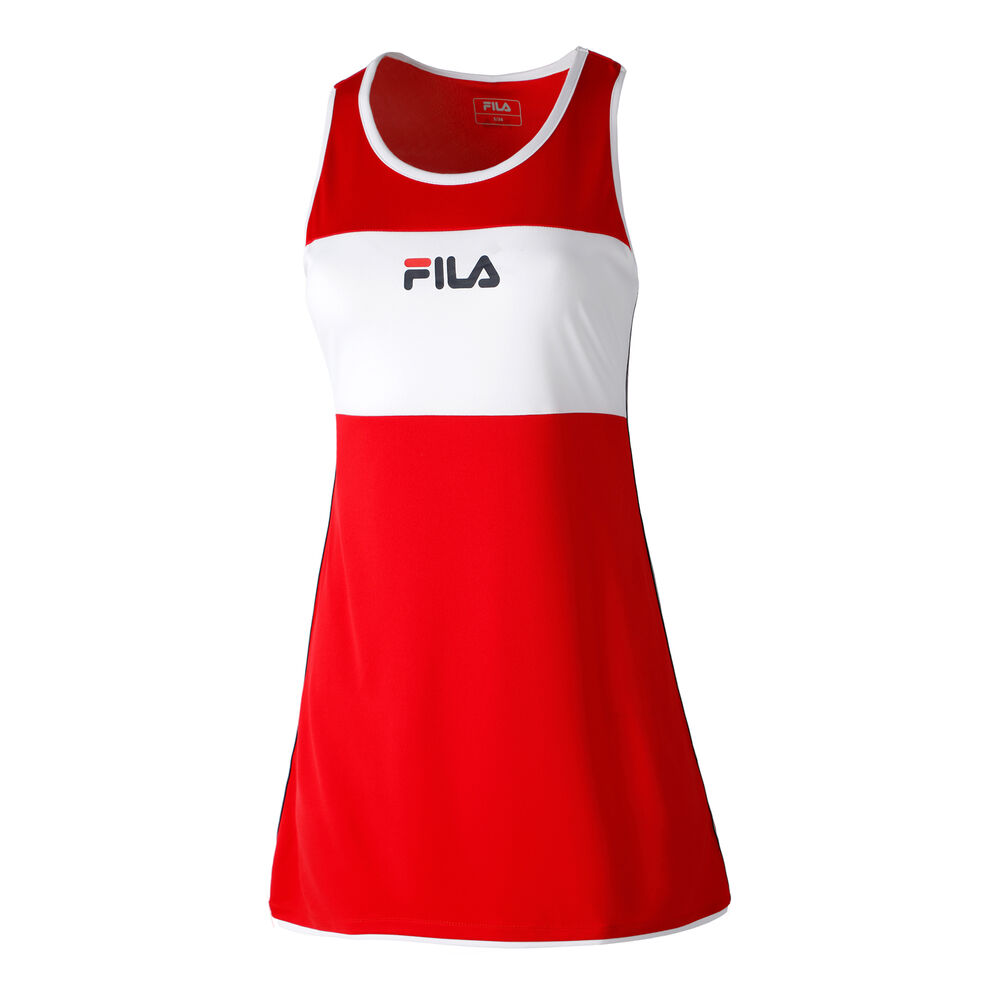 Fila Lola Robe Femmes - Rouge , Blanc