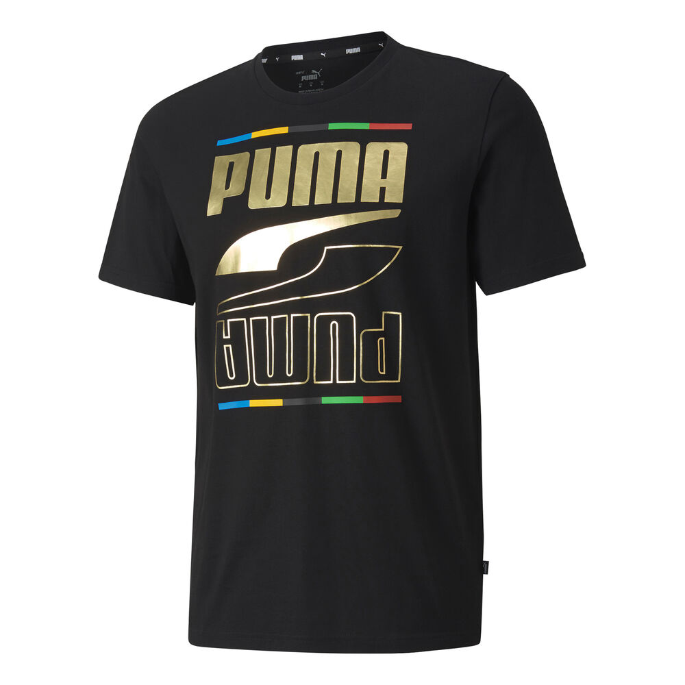 Puma RebelTee5ContinentsRebel5ContinentsHommes-Noir,Or