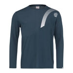 Vêtements HEAD HEAD Club 22 Cliff Haut Manches Longues Hommes-Bleu Foncé