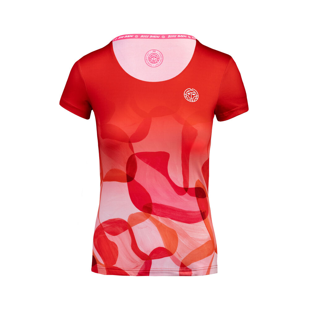 BIDI BADU Issa Tech Round-Neck T-shirt Filles - Rouge , Multicouleur