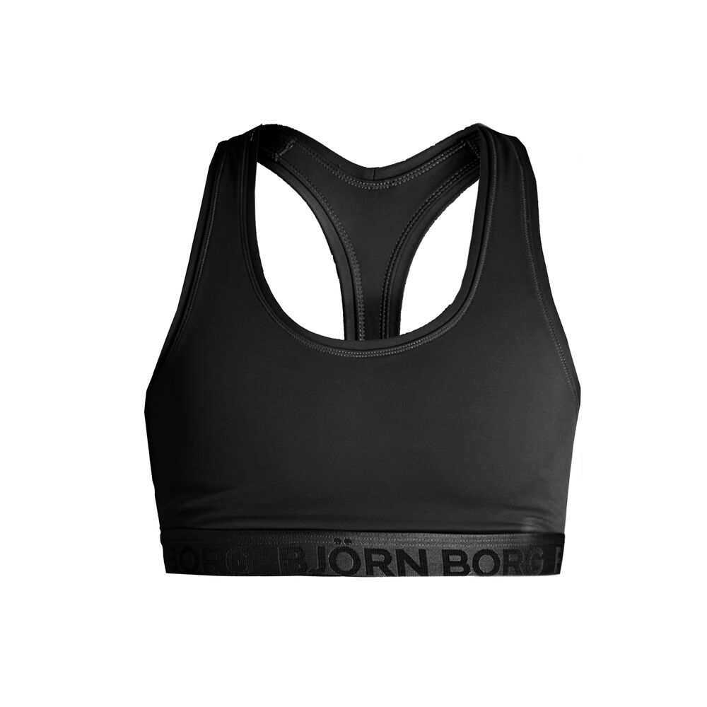 Björn Borg Solid Shilo Soft Soutien-gorge Sport Femmes - Noir