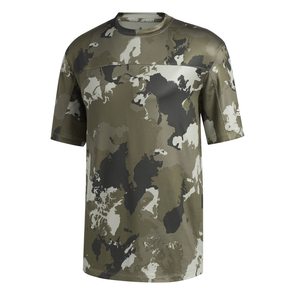 adidas Con Camo T-shirt Hommes - Kaki, Multicouleur