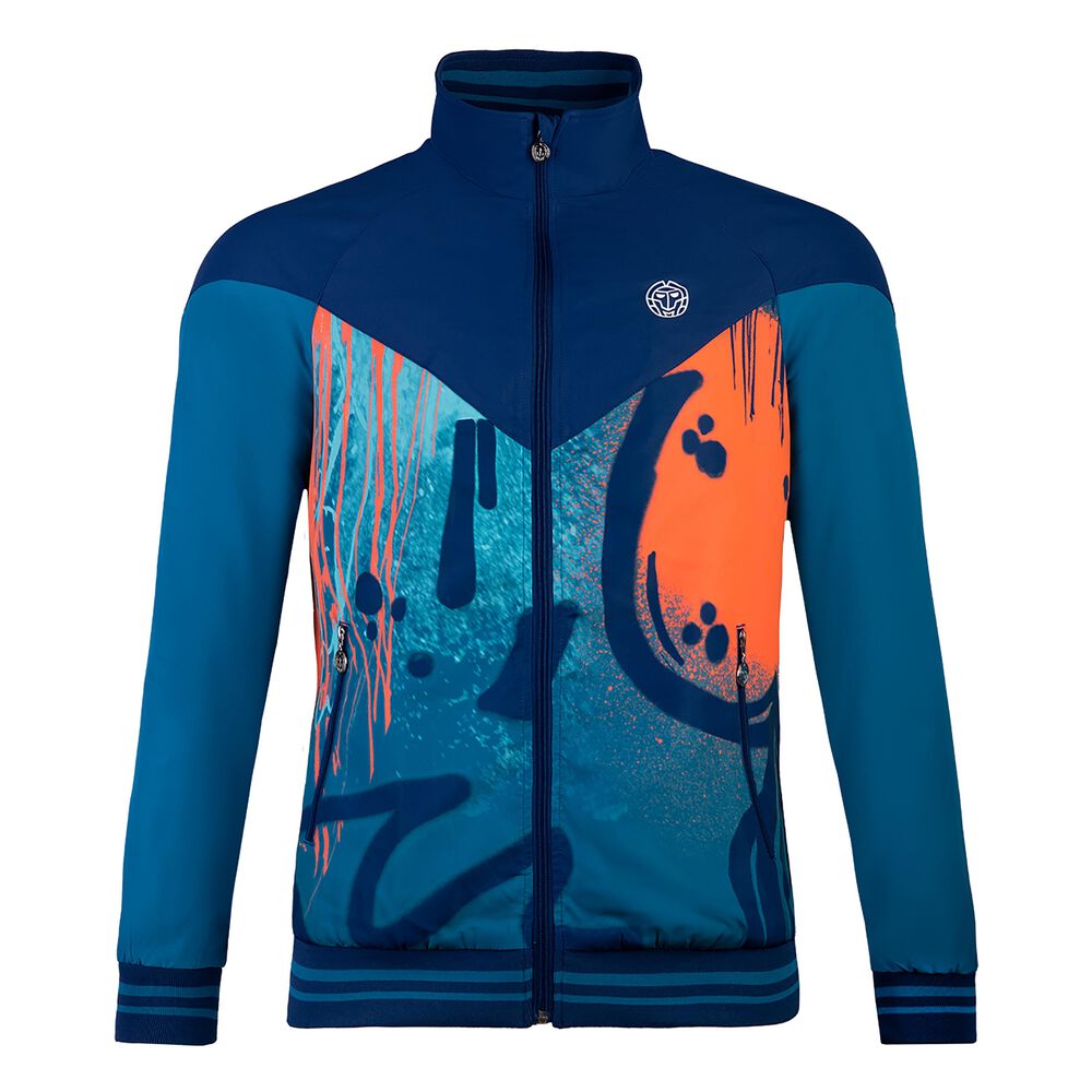 BIDI BADU Hayo Tech Veste De Survêtement Hommes - Bleu Petrol, Bleu Foncé