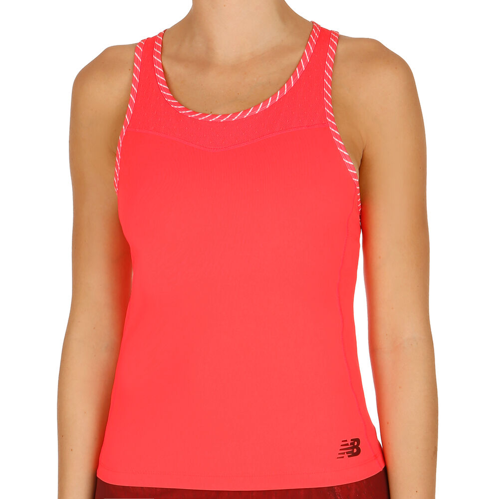New Balance Tournament Débardeur Tank Top Femmes - Corail , Noir