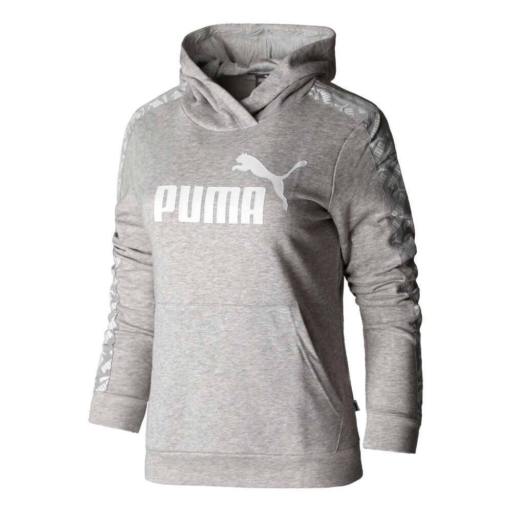 Puma Training Amplified Sweat À Capuche Femmes - Gris Clair , Blanc