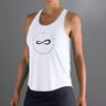 Cercle Débardeur Tank Top Femmes-Blanc
