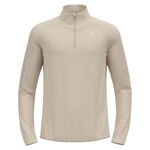 Vêtements Odlo Odlo Zeroweight Warm Mid Layer 1/2 Zip Maillot De Course Hommes-Argent