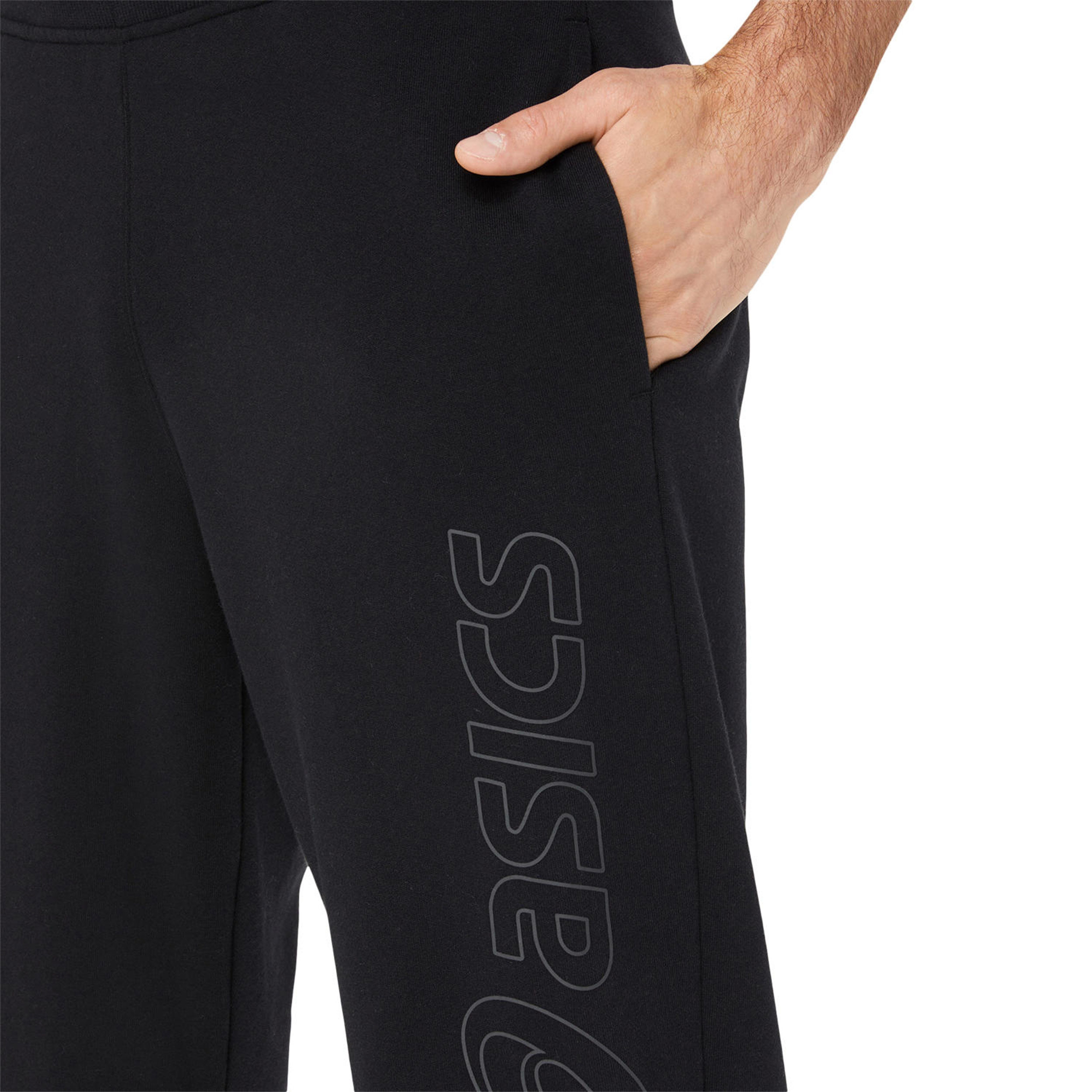 Buy ASICS Logo Pantalon Surv tement Hommes Noir online Tennis