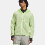 V&ecirc;tements Under Armour Under Armour Explor Trail Run WindShell Veste running Hommes-vert clair, vert fluo
