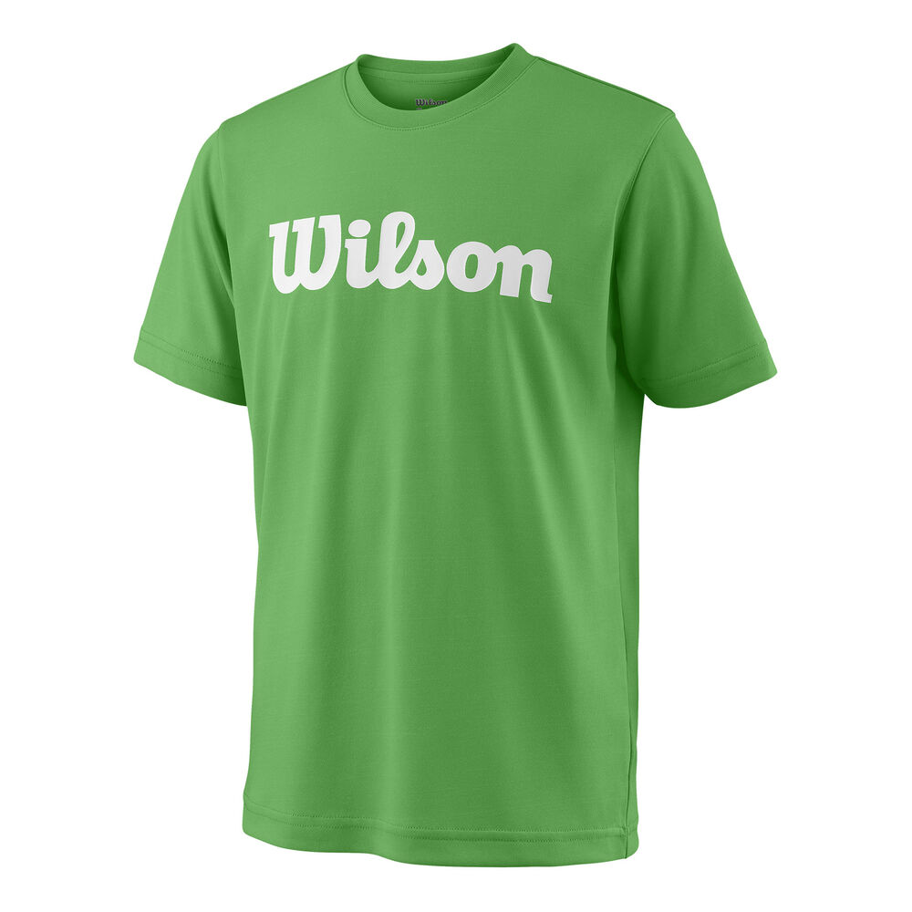 Wilson Team Script Tech T-shirt Enfants - Vert , Blanc