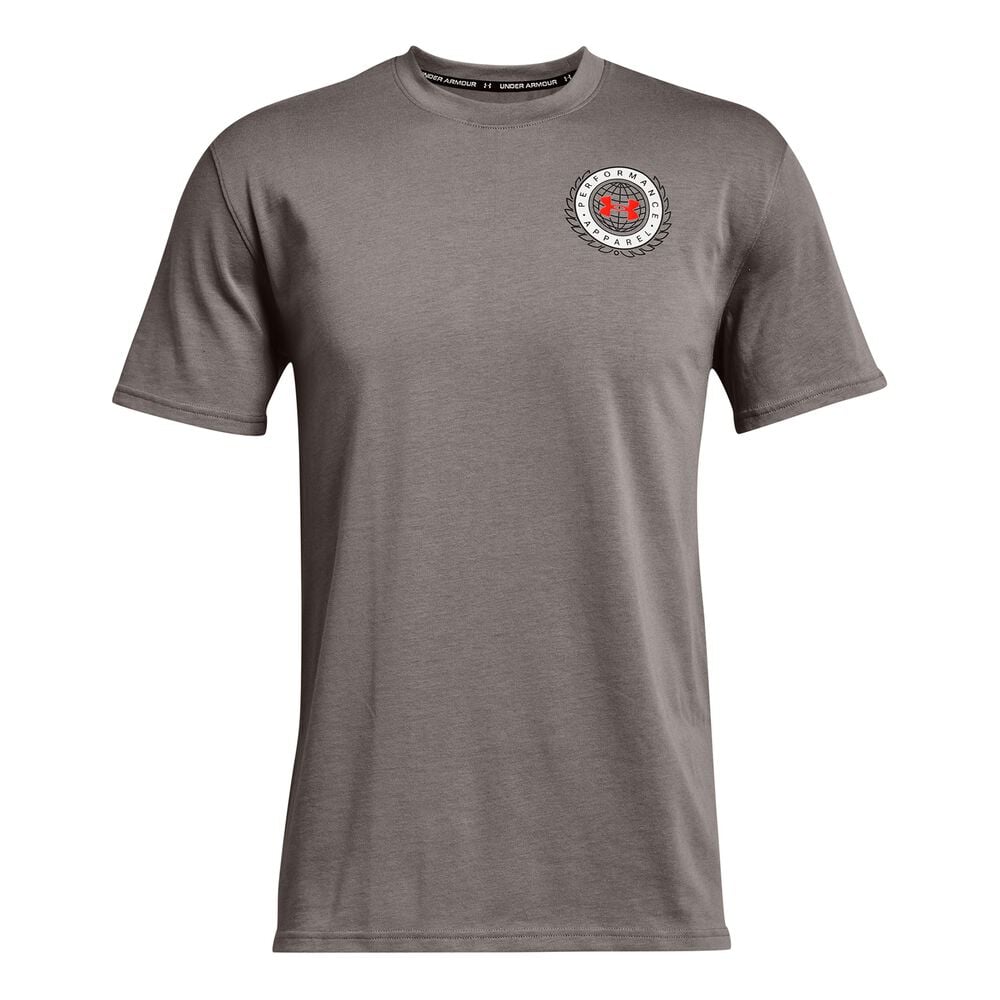 Under Armour Alma Mater Crest HW T-shirt Hommes - Gris , Blanc