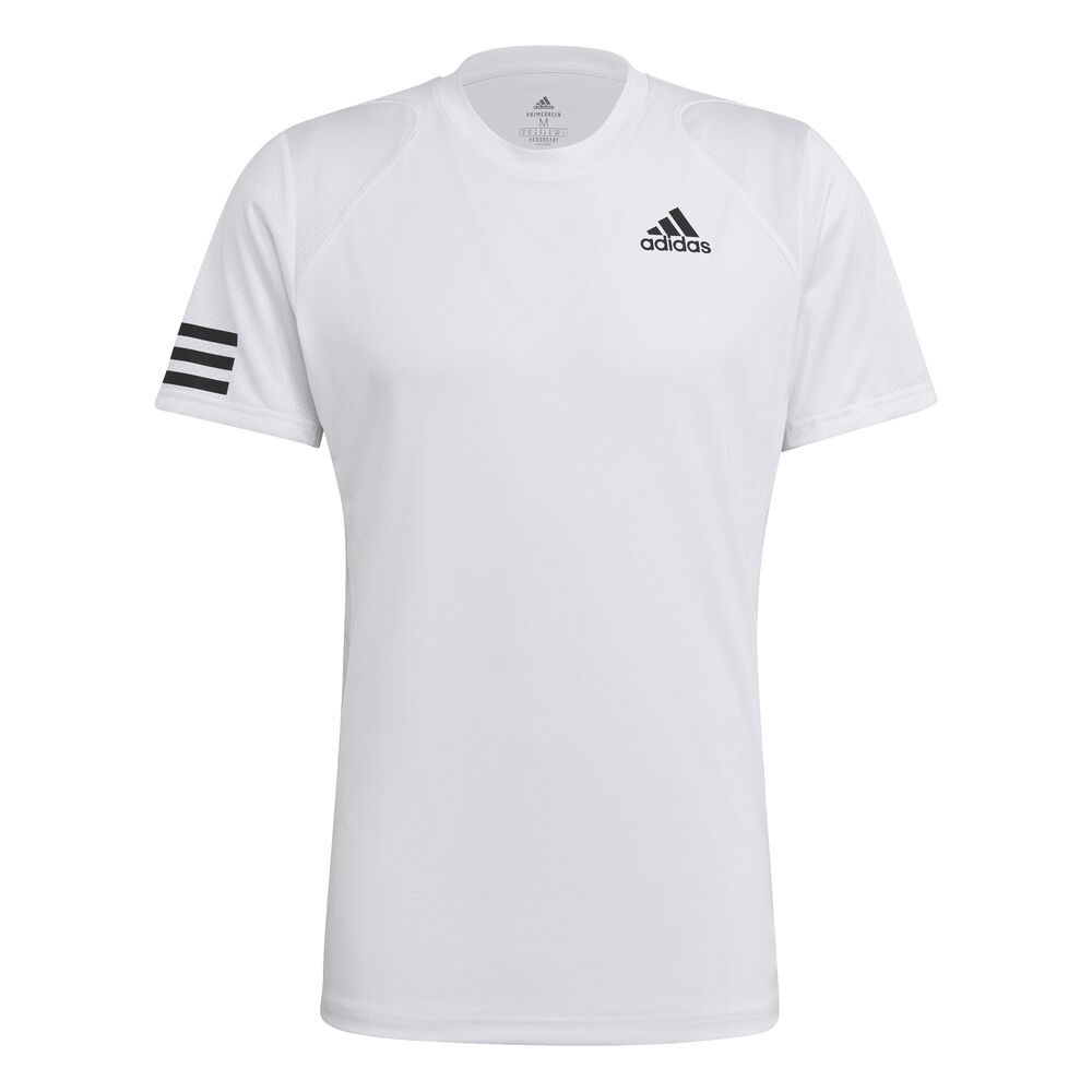 adidas Club 3-Stripes T-shirt Hommes - Blanc , Noir