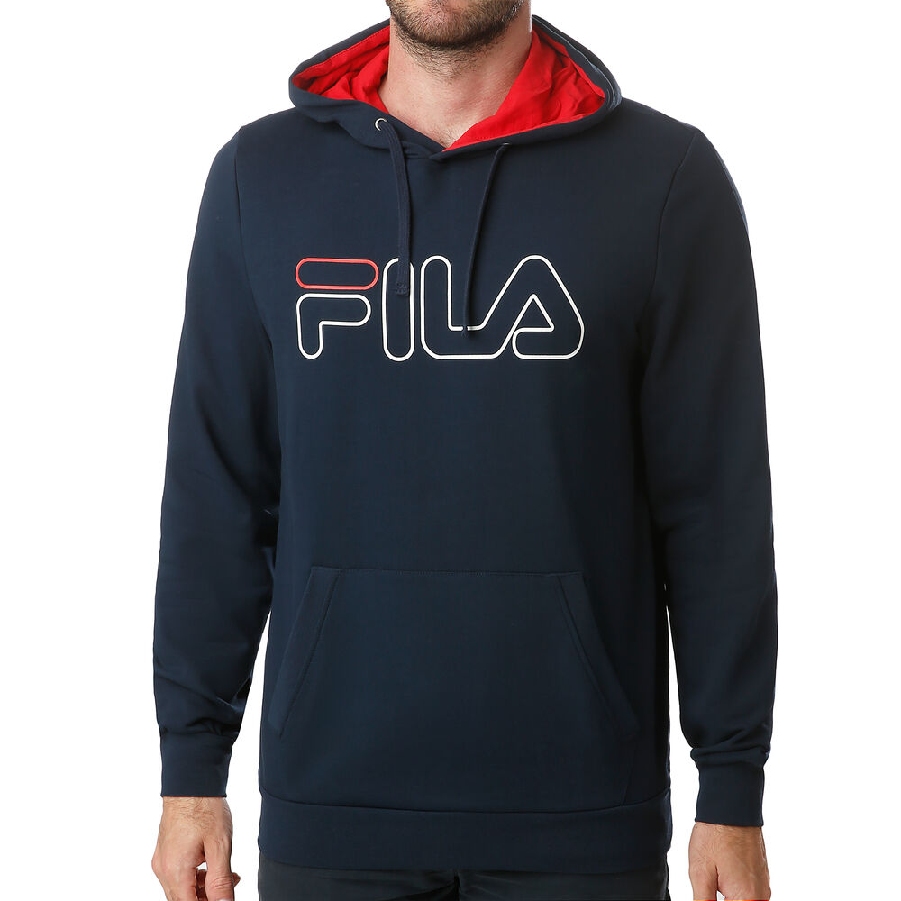 Fila William Sweat À Capuche Hommes - Bleu Foncé , Blanc