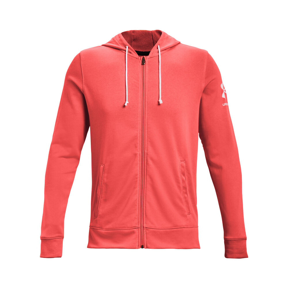 Under Armour Rival Terry Gilet En Coton Hommes - Corail , Blanc