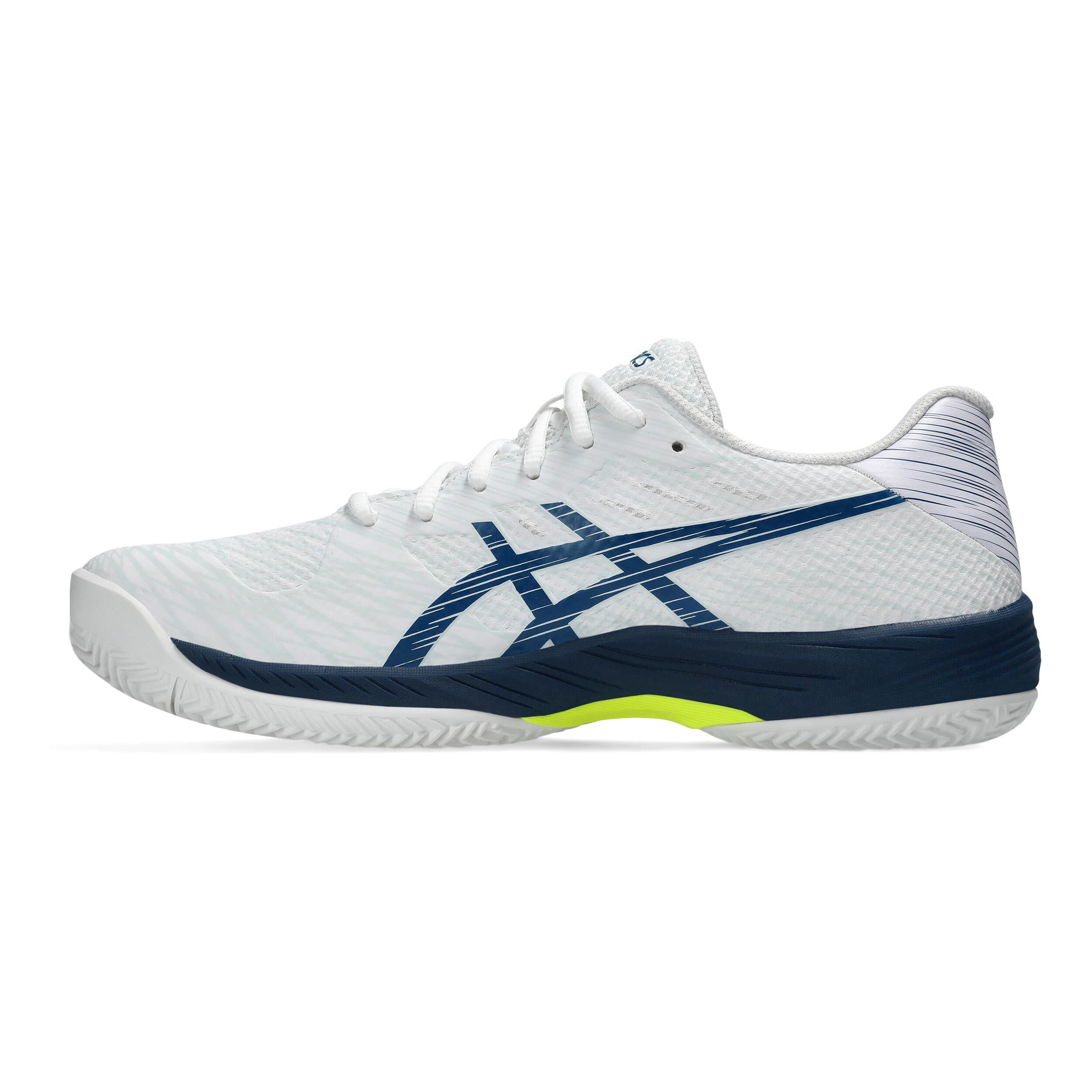 Buy ASICS Gel Game 9 Clay Chaussure Terre Battue Hommes Blanc Bleu online Tennis Point FR
