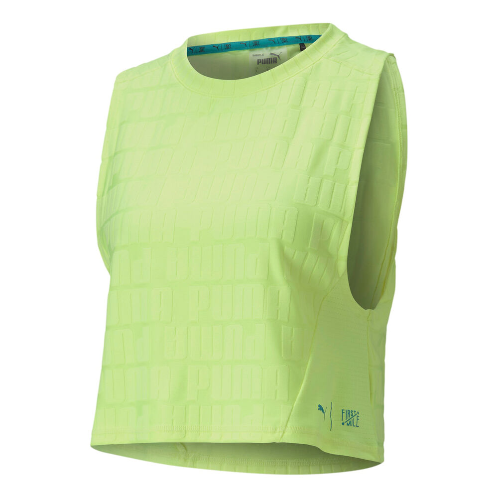 Puma Train First Mile Xtreme Débardeur Tank Top Femmes - Jaune Lemon, Gris