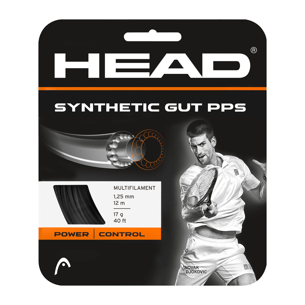 HEAD Synthetic Gut PPS Cordage En Garniture 12m - Noir