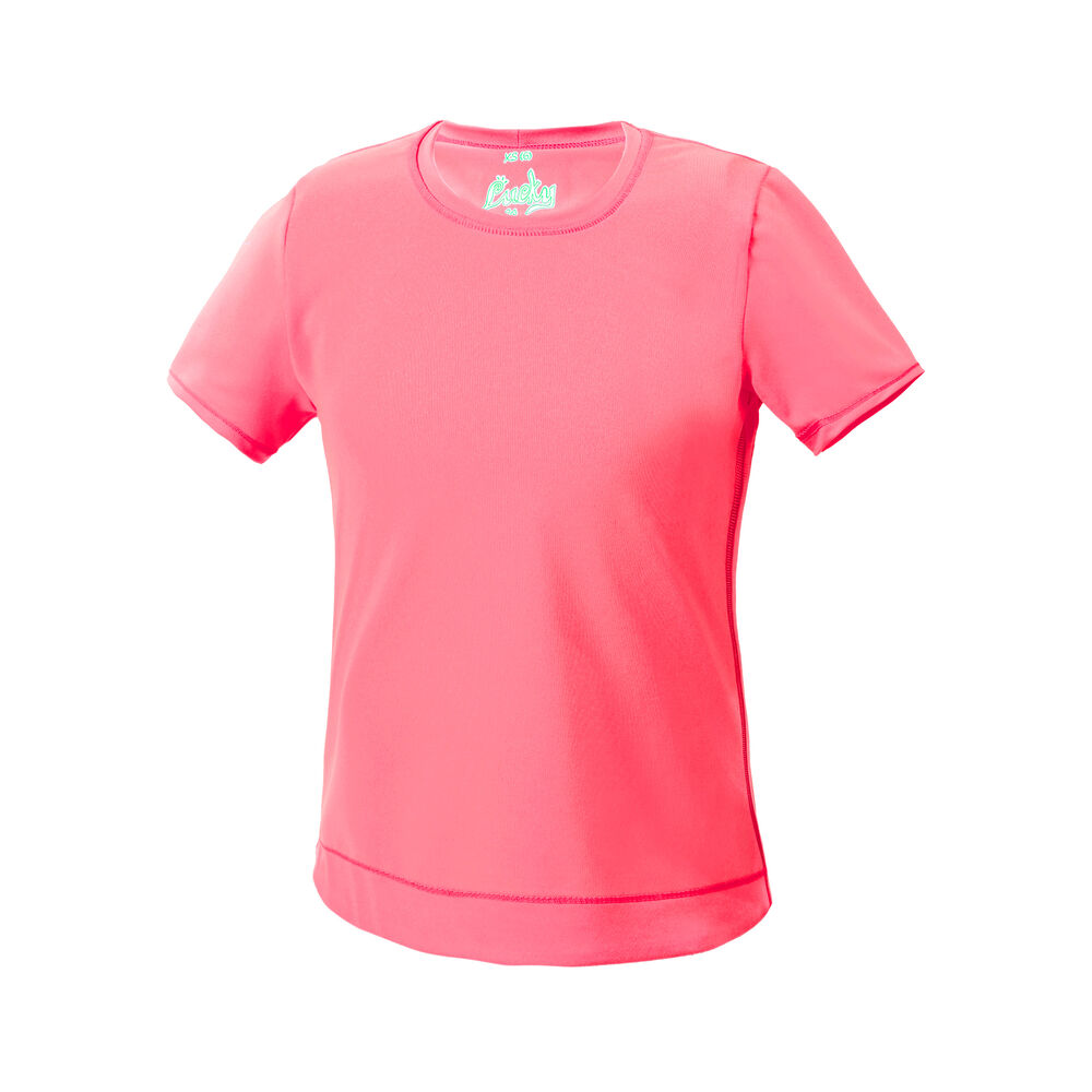 Lucky in Love Dynamic High-Low T-shirt Filles - Corail