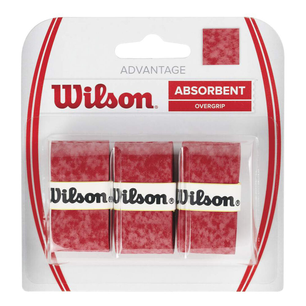 Wilson Advantage Overgrip Pack De 3 - Rouge
